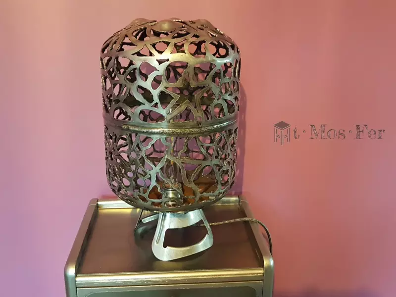 lampe lanterne decorative artistique unique insolite fait main industrielle