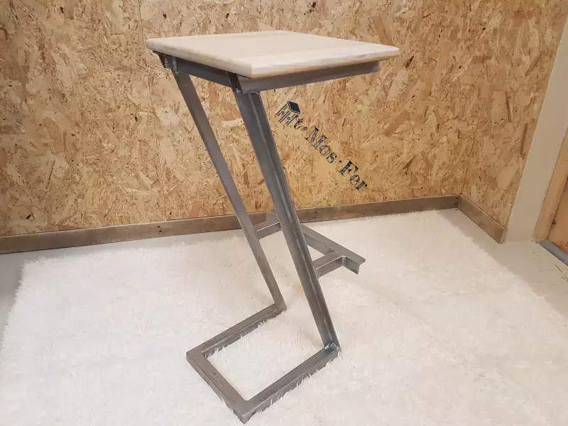 petit déjeuner tabouret acier bois hêtre mange debout cuisine chaise