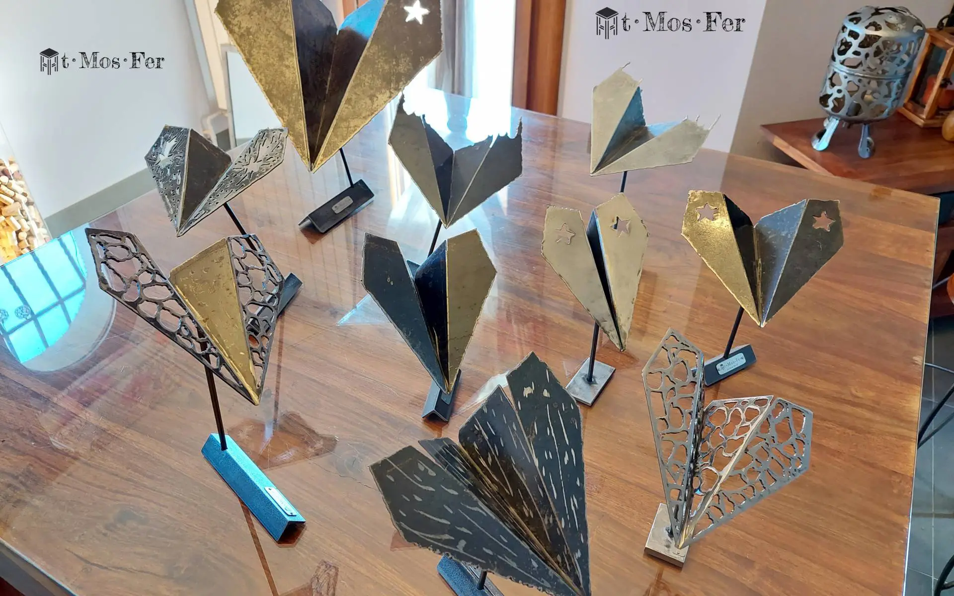 Avions métal en origami